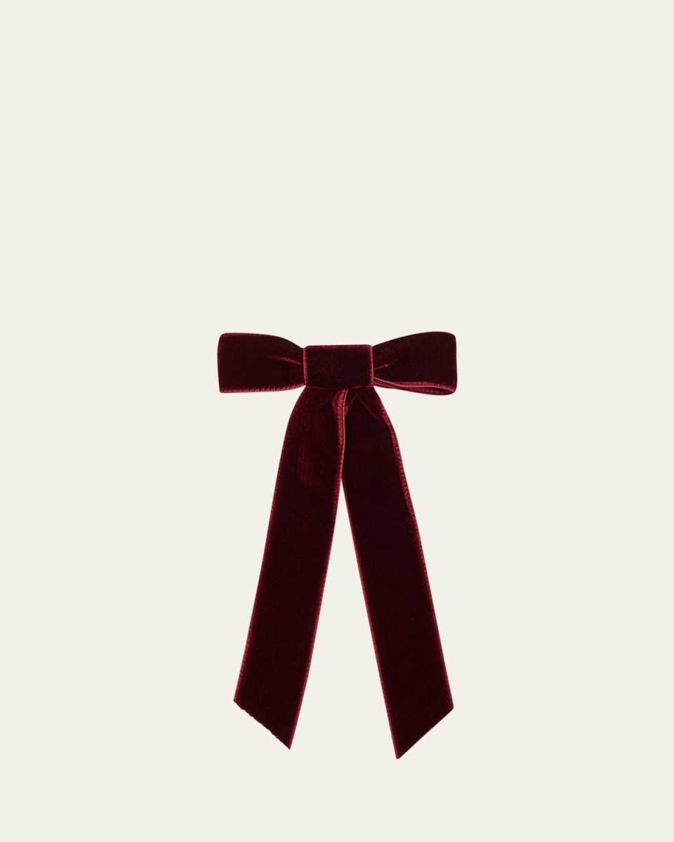 Velvet Bow Barrette